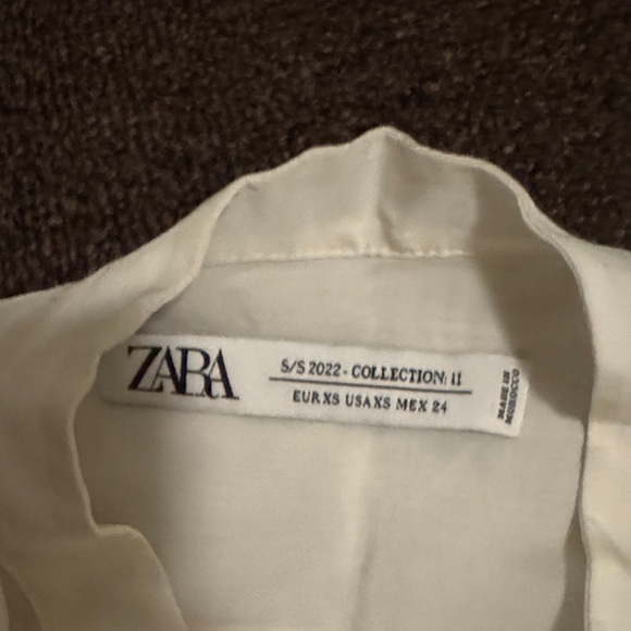 Zara Cream Ruffled Blouse - Picture 5 of 5